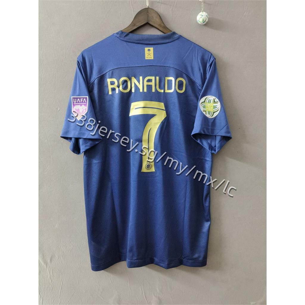 2023-2024 Al-Nassr away 3A Custom retro football shirt RONALDO | Shopee ...