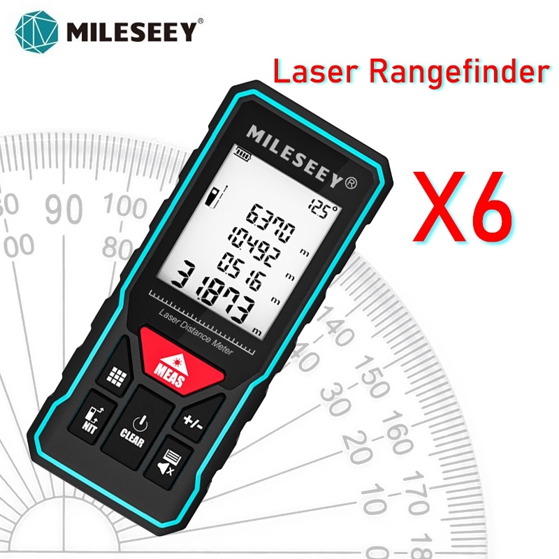 MILESEEY X6 Laser Rangefinder Smart Digital Range Finder High Precision ...