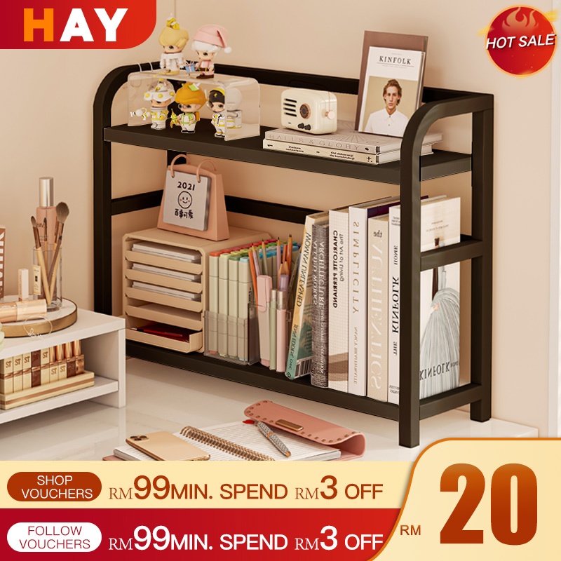 Desktop Shelf Organizer Multipurpose Bookshelf Book Rack Desktop Rack ...