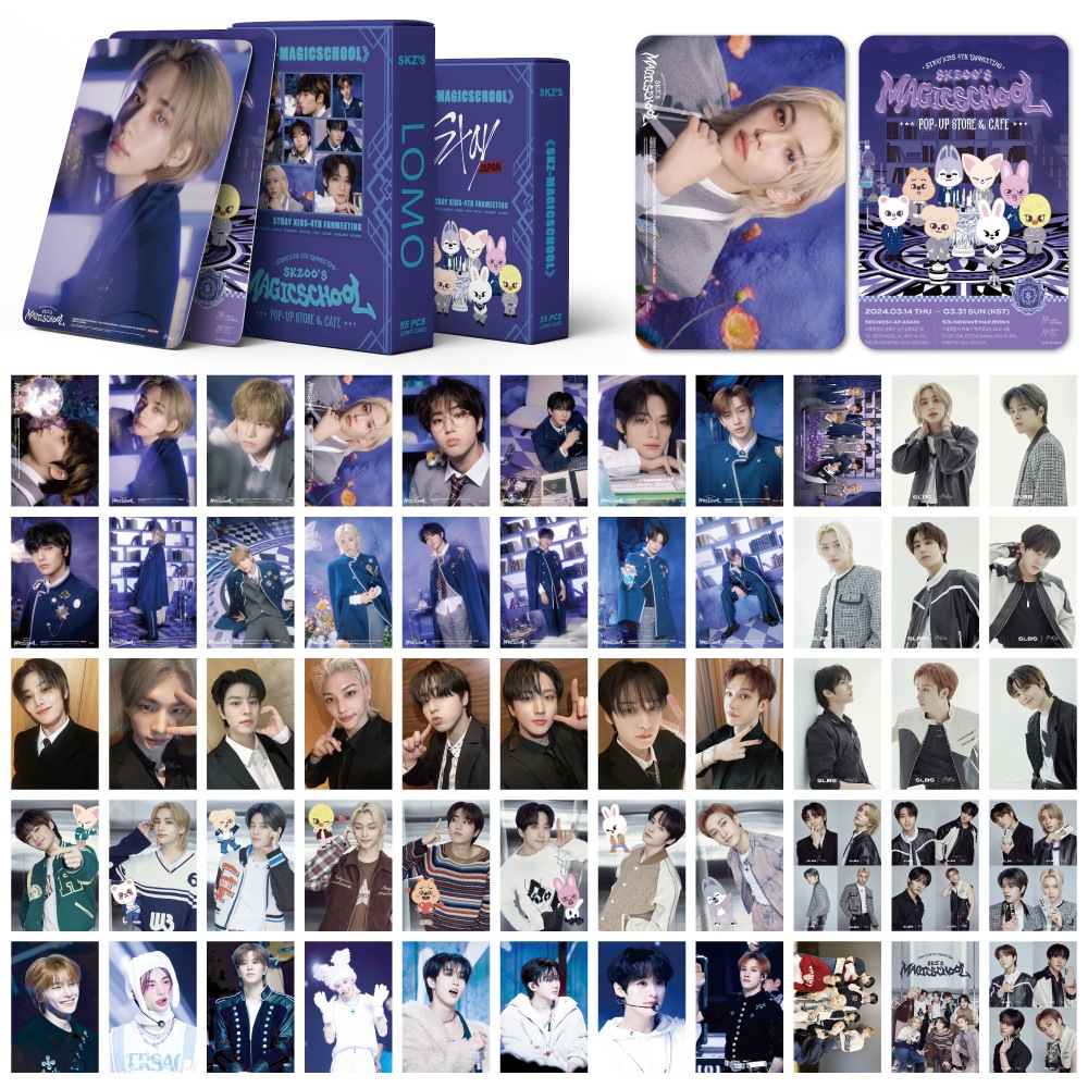 LINXX 55 Pcs Stray Kids ATE Lose My Breath Magic Schoo Album Lomo Card ...