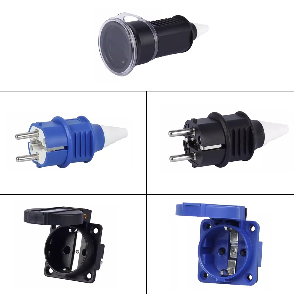 New Hight EU European Waterproof IP54 2Pin Electric Power 16A Male Plug ...
