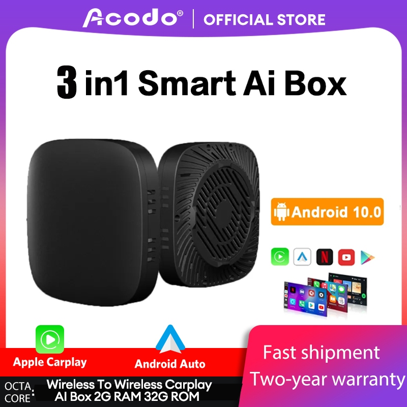 Acodo Carplay Tv Box New Smart Ai Box Wireless Android Auto Carplay Car Multimedia Player