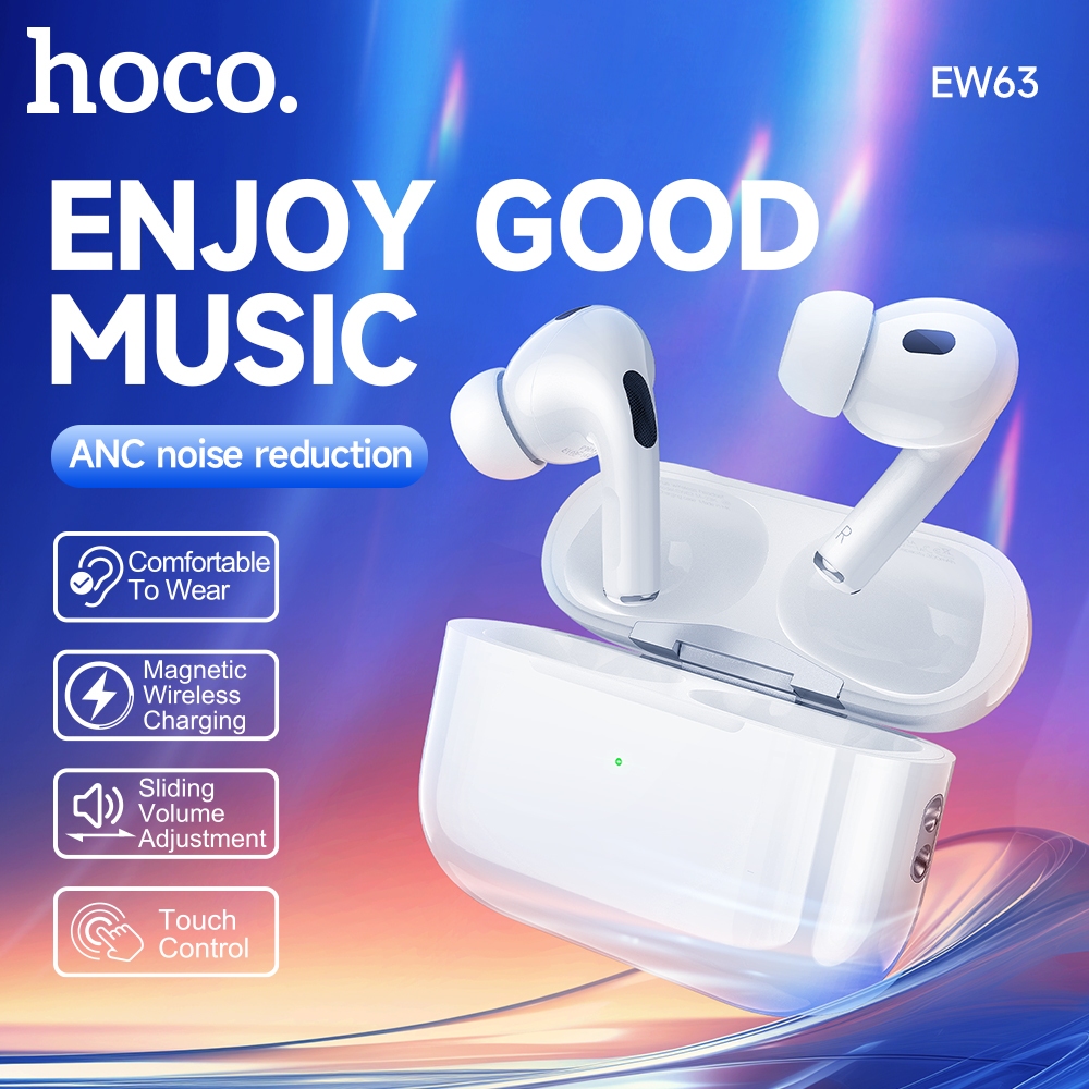 HOCO EW63 TWS True Wireless ANC Noise Reduction Bluetooth Headset BT5.3 ...