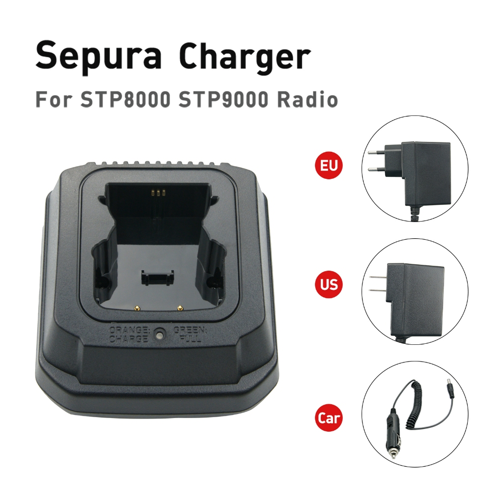 【C-34】Sepura STP8000 STP9000 Desktop Rapid Battery Charger Base Set for ...