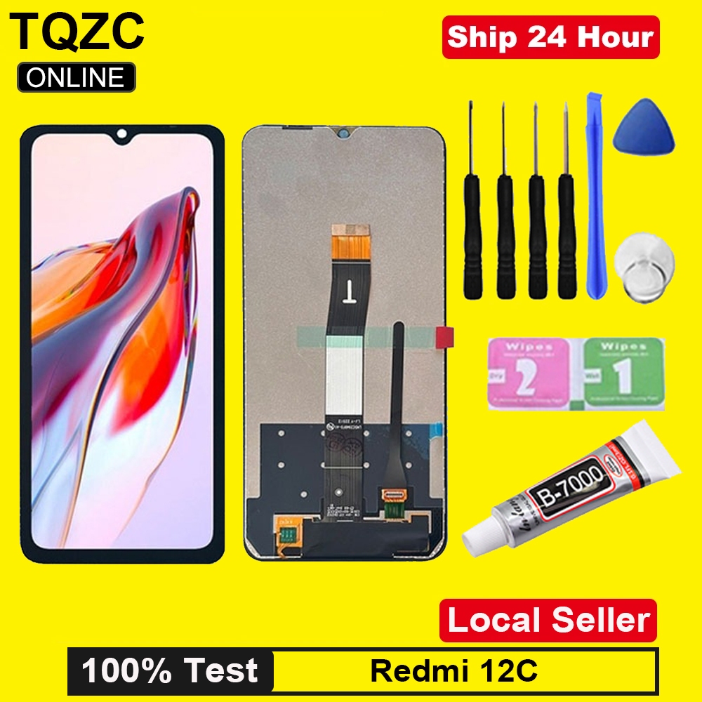 Display LCD + Touch Screen Per Xiaomi Redmi 12C – Ricambio Completo Per Modelli 22120RN86G, 22120RN86I, 22126RN91Y - 2