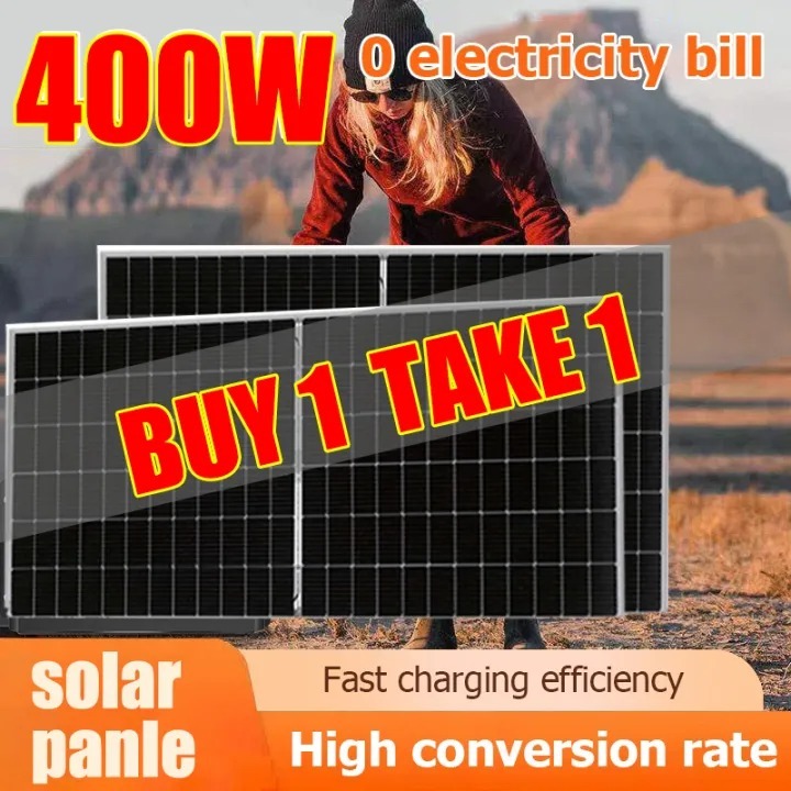 Panneau Solaire Portable Monocristallin Aluminium – Haute Efficacité Étanche