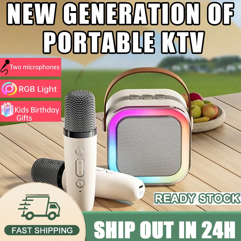 Wireless Karaoke Speaker With Karaoke Bluetooth Microphone K12 Home KTV ...