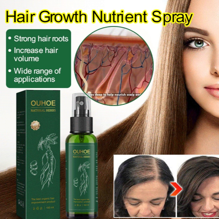 Jaysuing 120ml Hair Growth Spray Effective Nourishing Root Hair Thick 