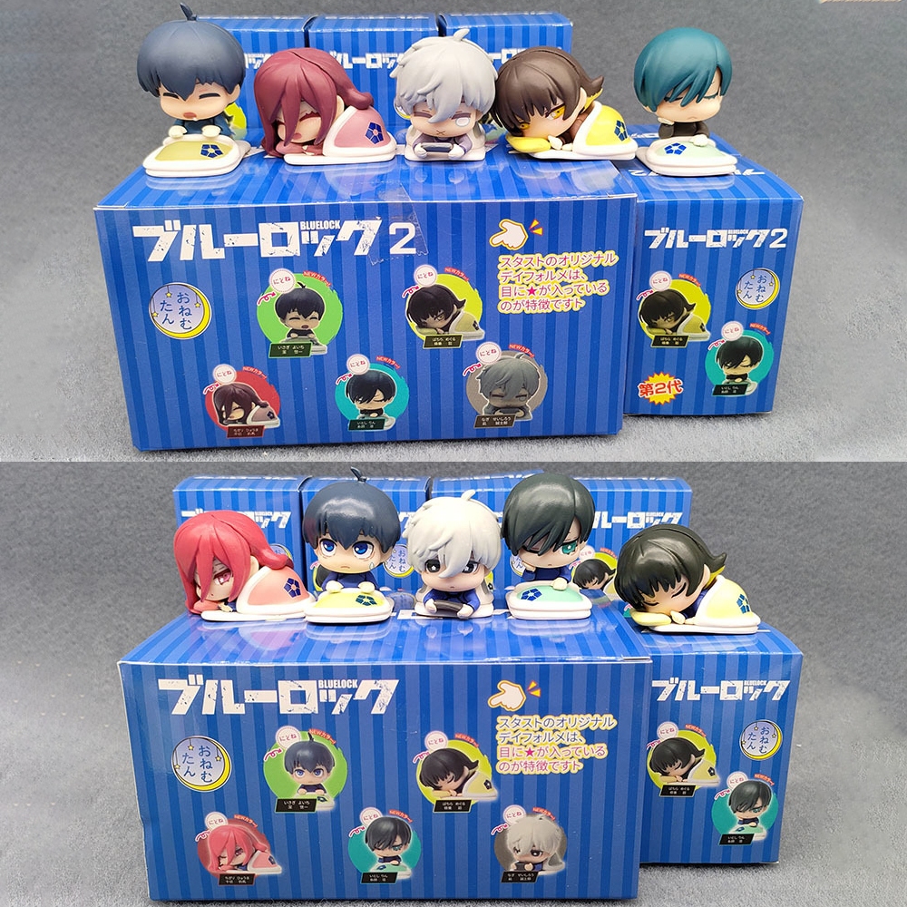Zhongkaihua Anime Blue Lock Figure Nagi/Isagi Yoichi/Reo/Bachira Figure Model Statue Figurine Blue Lock Action Figure Collezione Desktop Decorazioni Regali 4 PZ