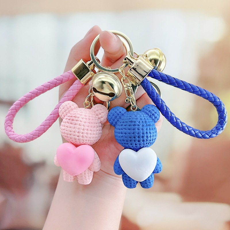 [LC] Lovely Runner couple keychain pendant bear hug love keyring Byeon ...