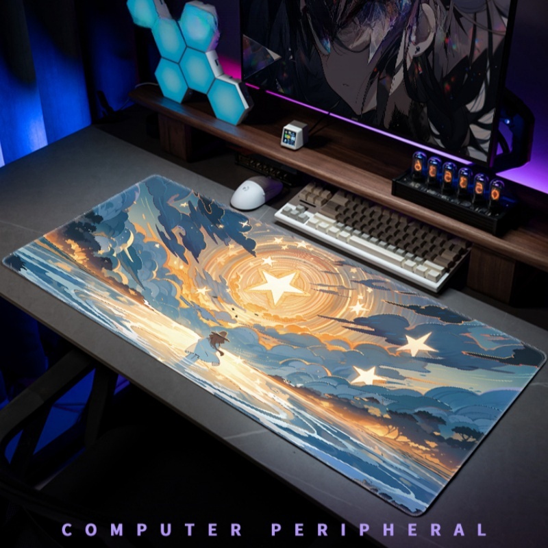 Mouse Pad Oversized Romantic Nebula Computer Keyboard Pad Girls Desk ...