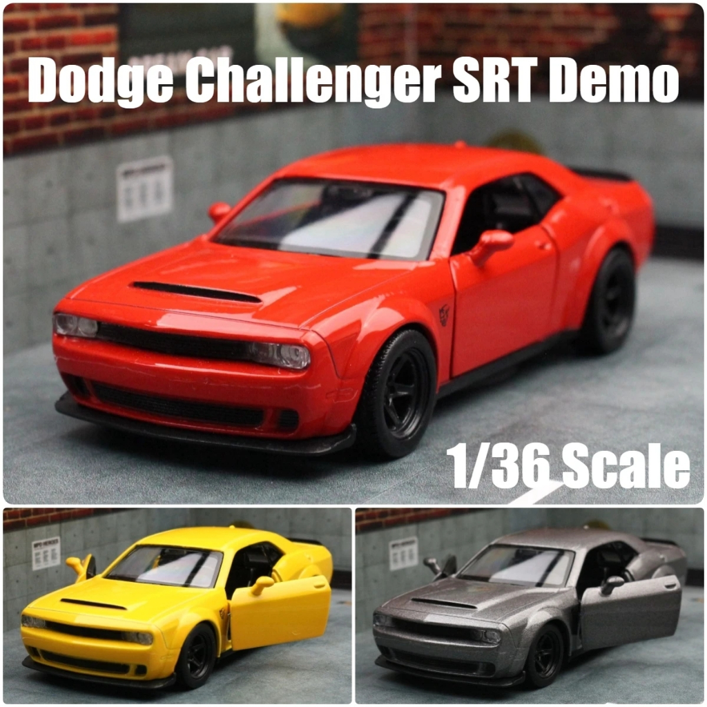 RMZ CITY 1:36 Dodge Challenger SRT Demo Simulation Die Cast Car Models ...