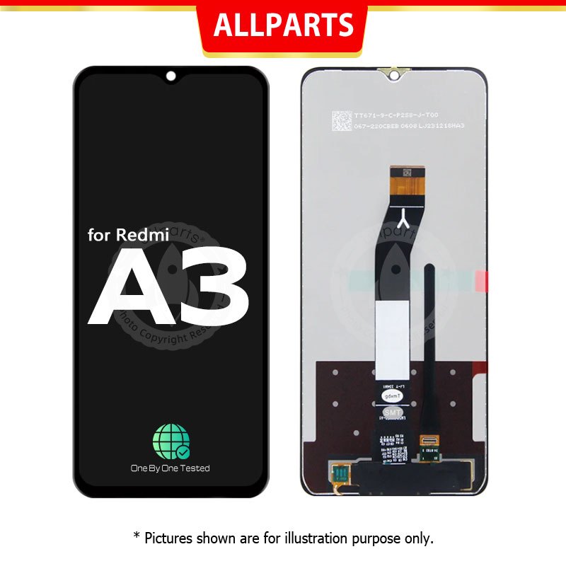 ALLPARTS Display for Redmi A3 23129RN51X LCD Touch Screen Digitizer ...