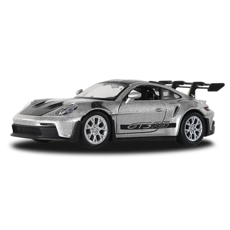 Porsche 911 GT3 RS Die Cast – Modellino Scala 1:36, Colore Grigio, Portiere Apribili, Toysmith - 6