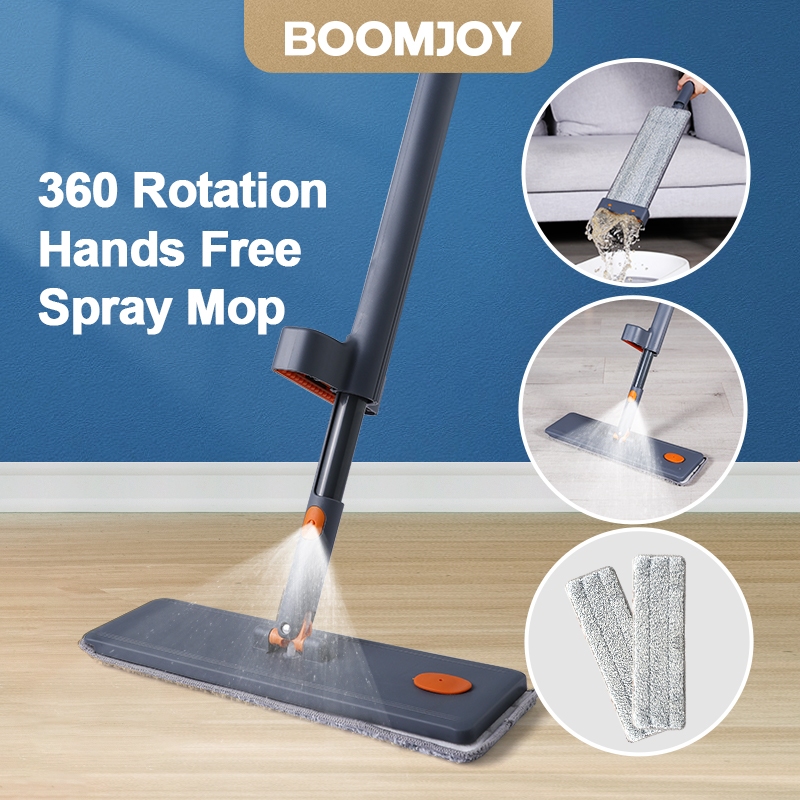 BOOMJOY 360 Rotation Handwashing Jesun Spray Mop Microfiber Pad 喷水拖把 ...