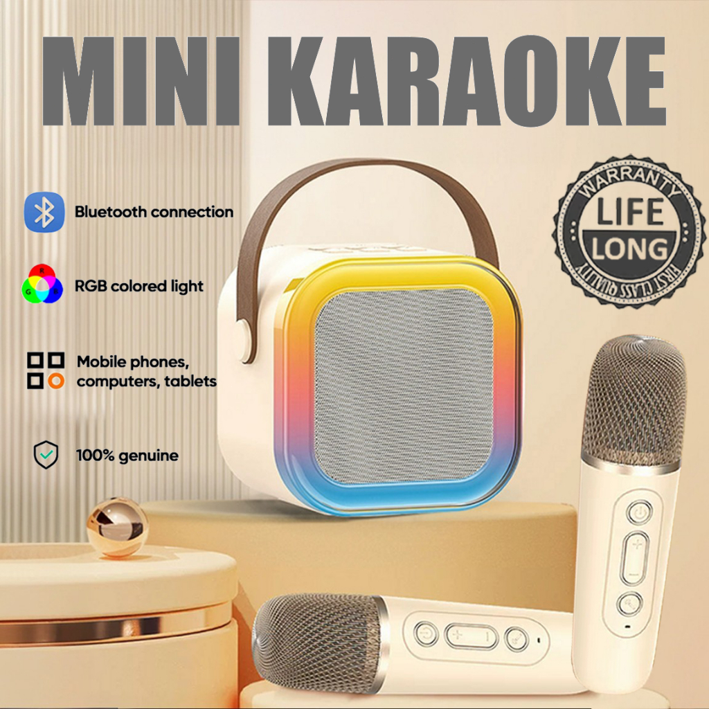 Wireless Karaoke Speaker With Microphone portable mini speaker Home KTV ...