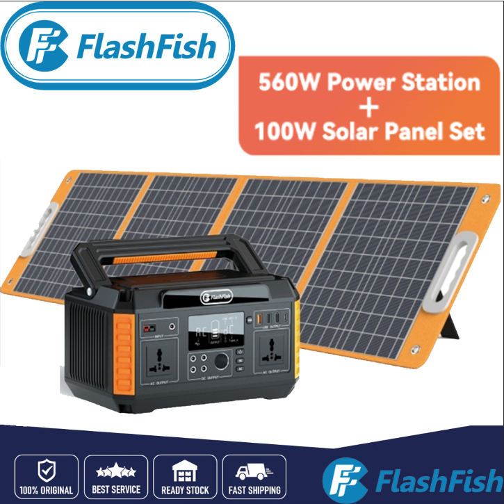 FlashFish P60 Spot goods shipped within 24 hours (560W Portable Solar ...