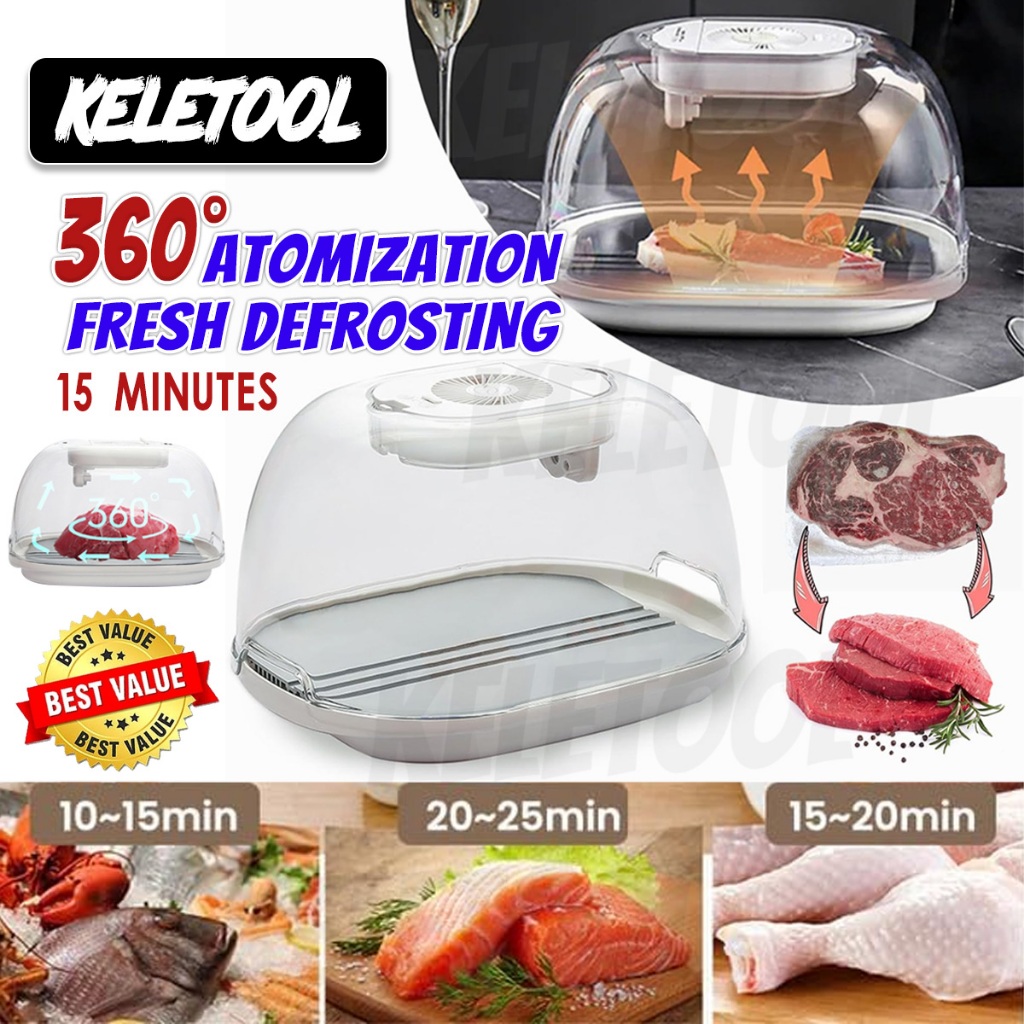 Kitchen Quick Thaw Machine Defroster Tray Box Food Grade Aluminum Ice ...