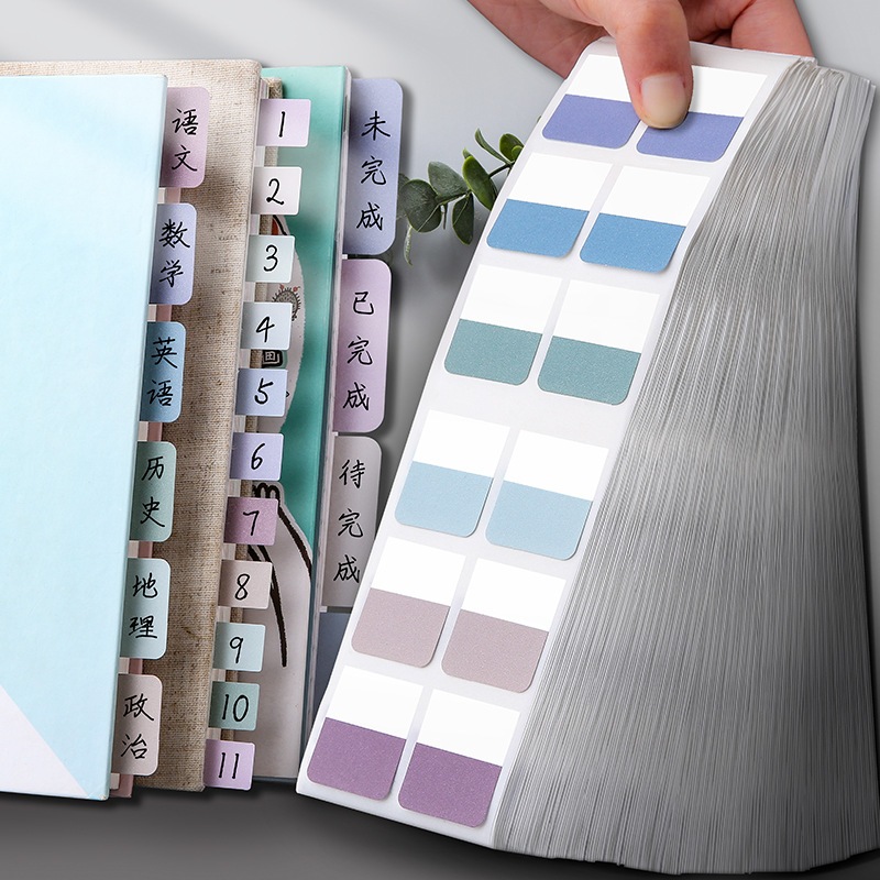 60/120/240pcs Self Adhesive Memo Pads Morandi Index Stickers Sticky ...
