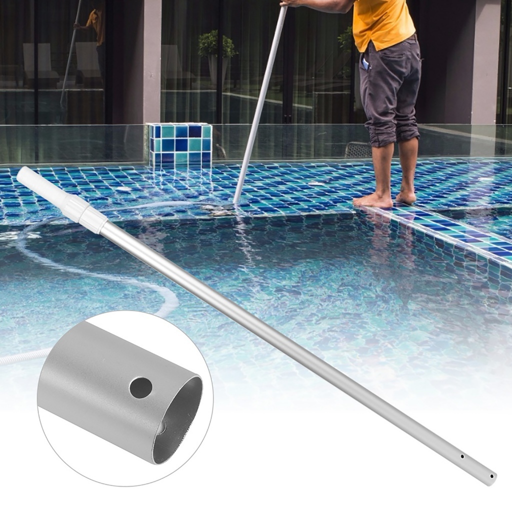 Swimming pool leaf net reinforced telescopic rod aluminum alloy ...