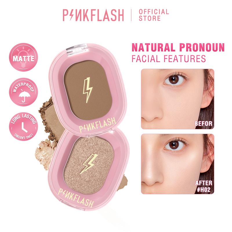 PINKFLASH Soft Smooth Highlight Naturally Pigmented Contouring powder ...