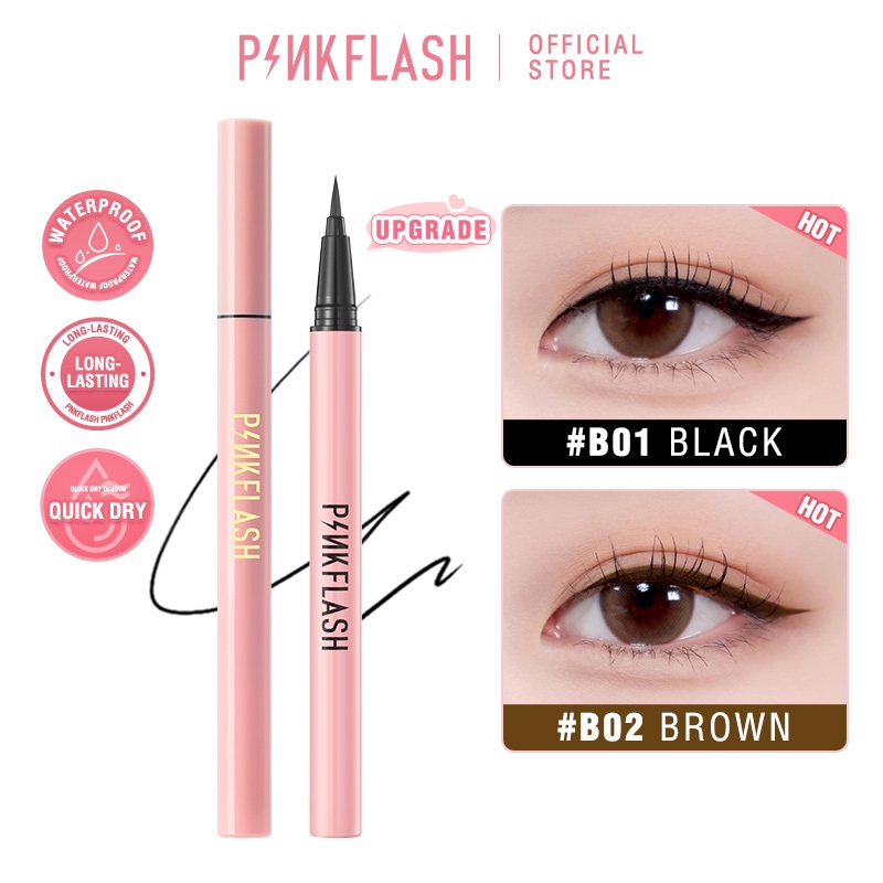 PINKFLASH OhMyLine Eyeliner Black Evenly pigmented Long lasting ...