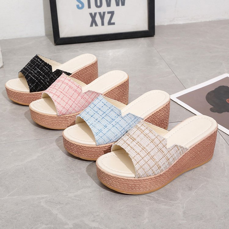 Ready Stock Women Shoes 42 43 plus Size Wedge Shoes Women Thick Soled Height increase sandal perempuan High Heel Sandals Shopee Malaysia