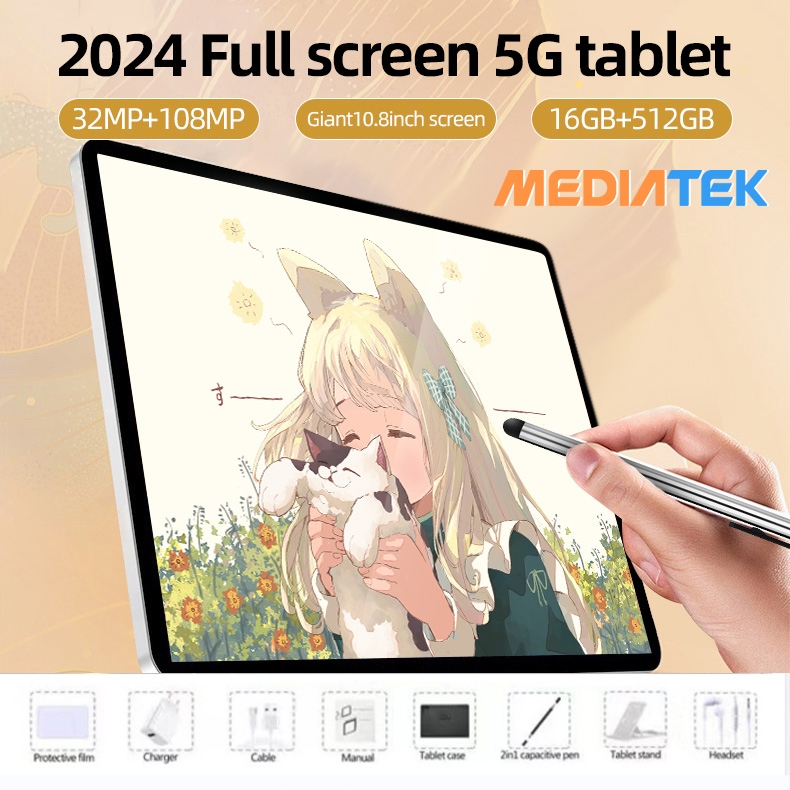 2024 Discount Tablet Galaxy Tab X95 Tablet PC 10.8inch 16GB+512GB Smart