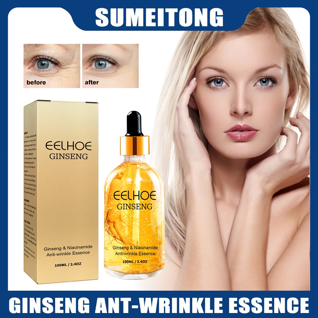 Eelhoe Ginseng Essence AntiWrinkle and Nicotinamide Whitening Serum Moisturizes Skin Tightens