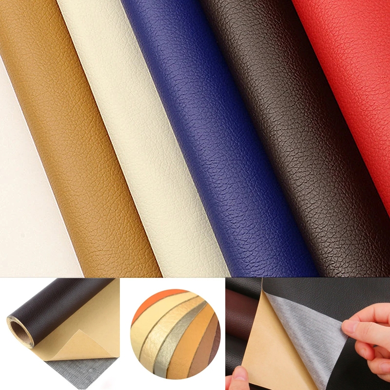 Self adhesive leather, leather stickers for furniture sofas, car seats ...