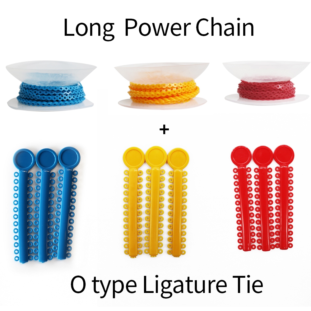 1Roll 15 Feet orthodontic dental Long Type Power Chain +1Pack 40 Sticks ...