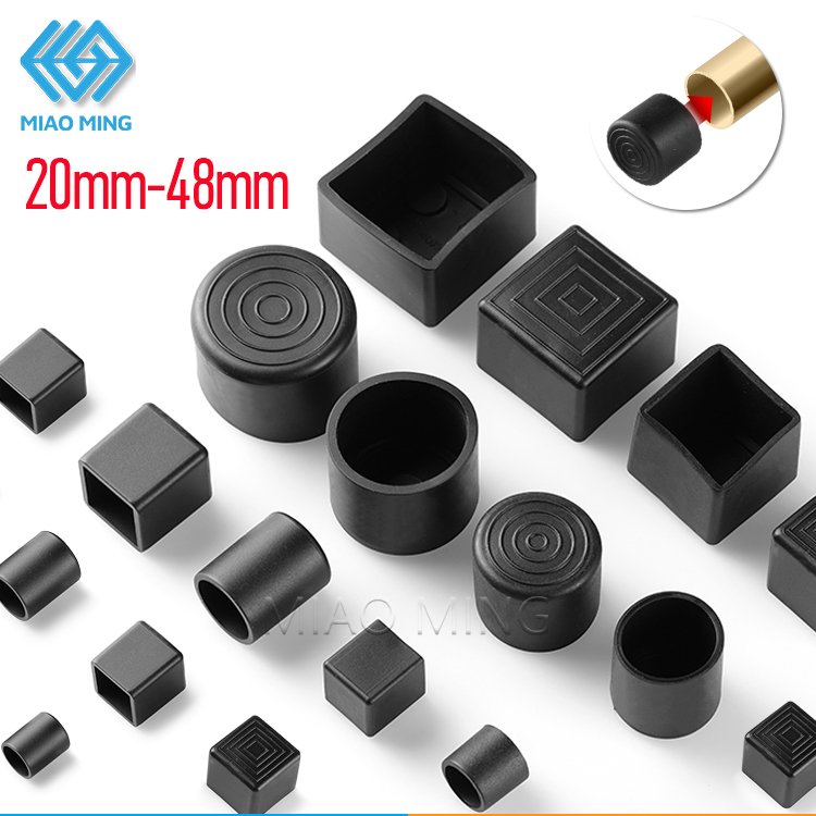 20mm-120mm Rectangle Round Shape Furniture External leg pad feet cap ...