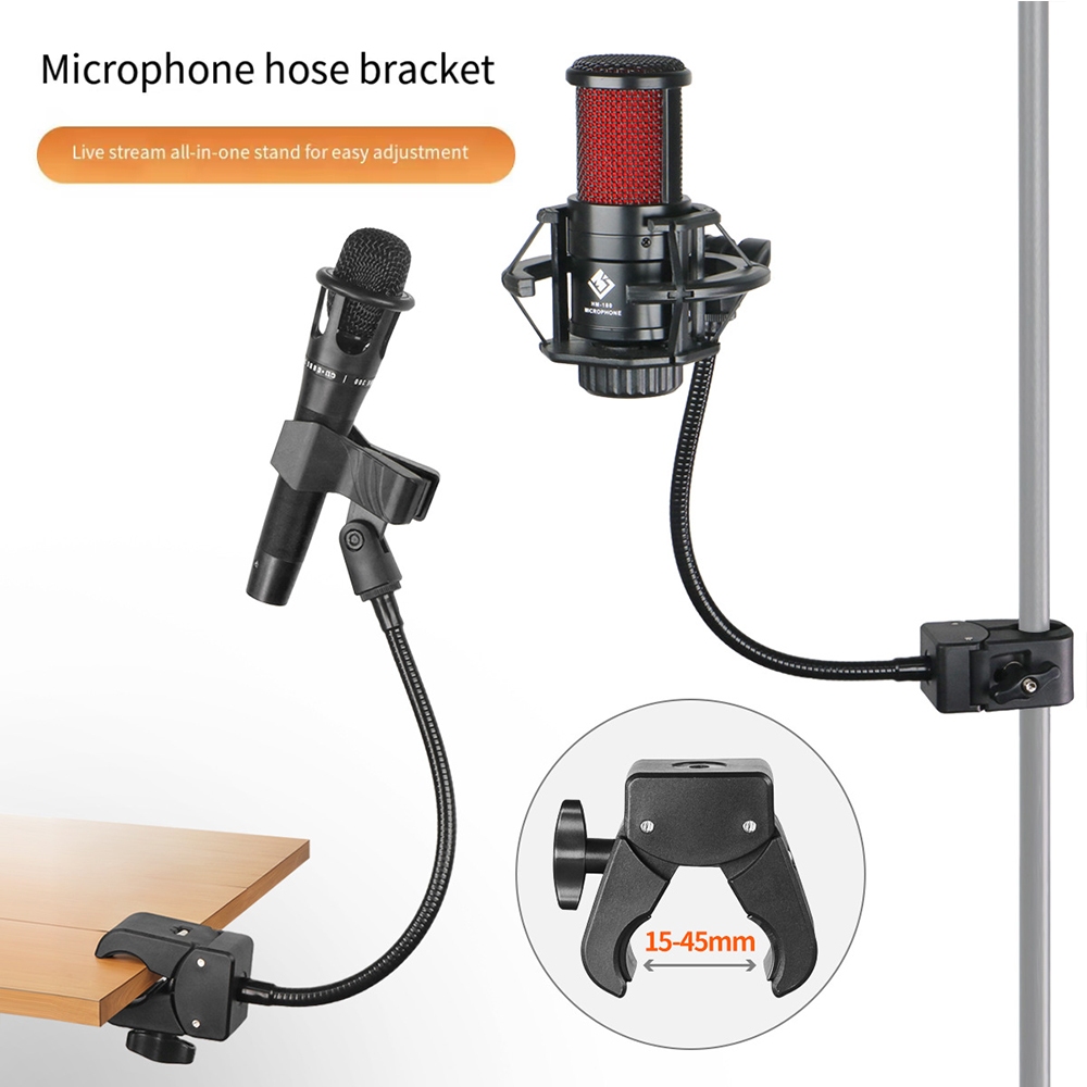 Tripod microphone stand hose vigorously clip universal cell phone live ...