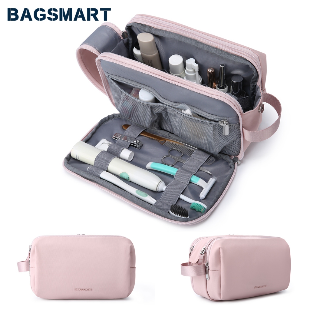 BAGSMART Toiletry Bag Cosmetic Makeup Bag Waterresistant Dopp Kit Unisex Travel Organizer