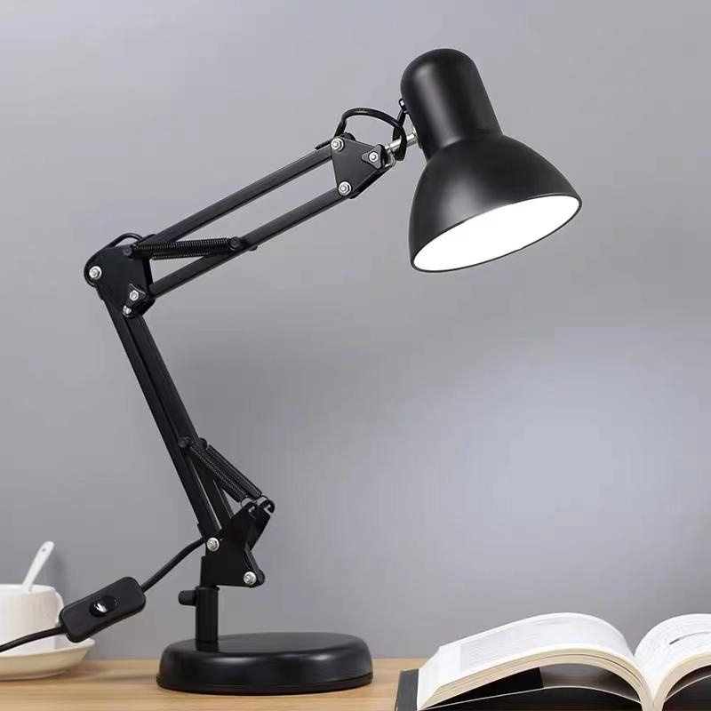 Nordic Style LED Table Lamp Metal Metal Adjustable Arm Work Desk Lamp