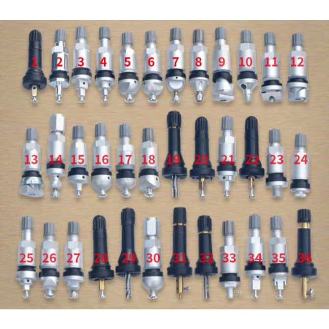 Thick tire pressure monitoring valve 32 types of automotive aluminum ...