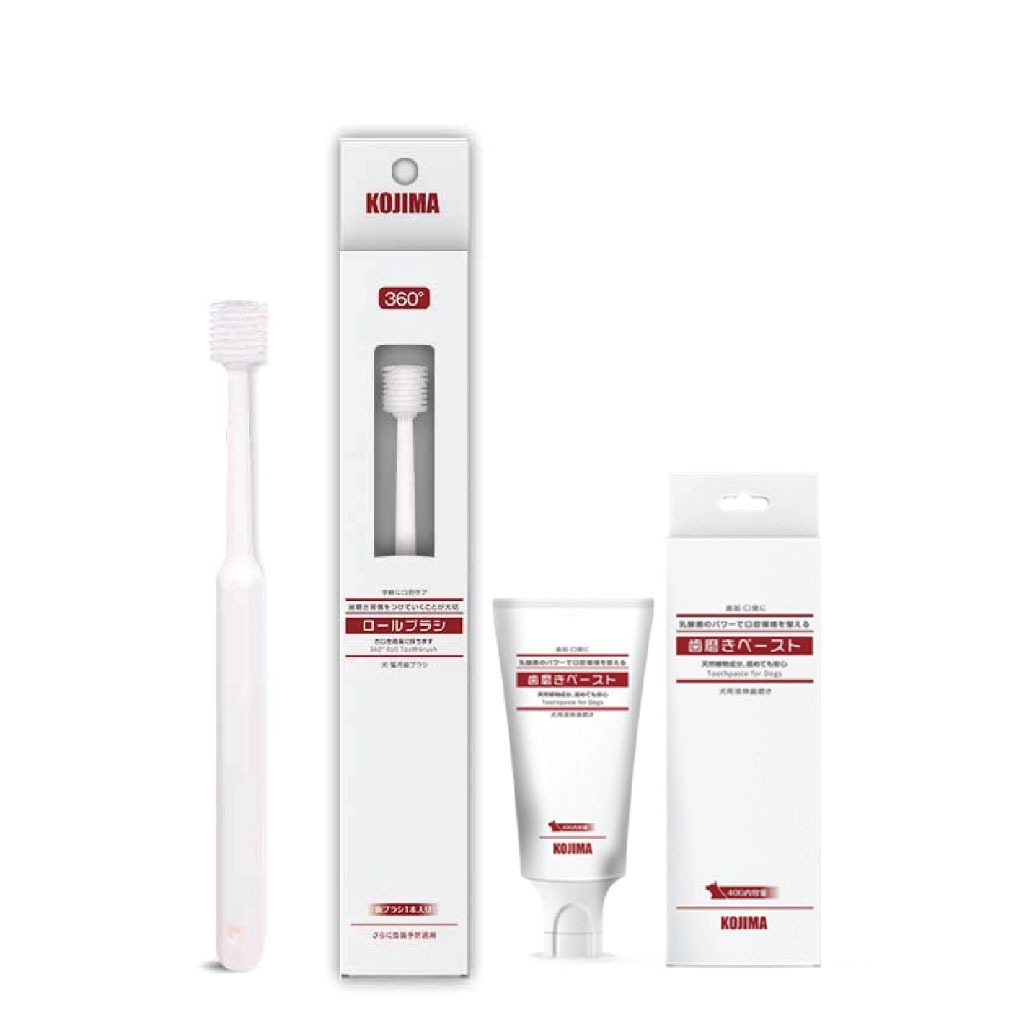 Kojima 360° Pet Toothbrush Japan Formula Dog Cat Oral Hygiene