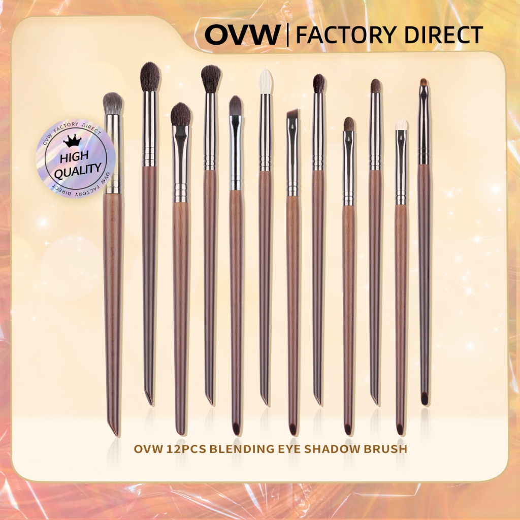 OVW Goat Hair Eye Shadow Blending Makeup Brush Set | Shopee Malaysia