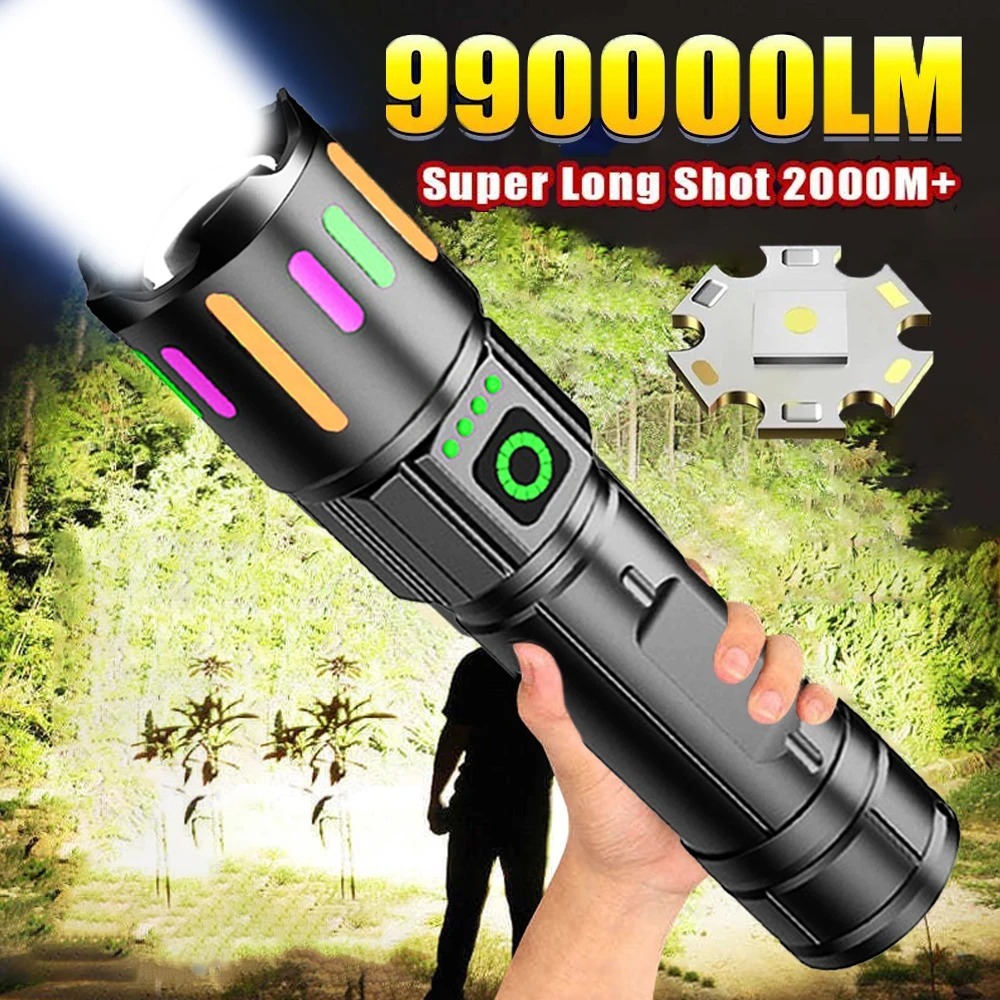 Most Powerful flashlight original torch heavy duty flash light ...