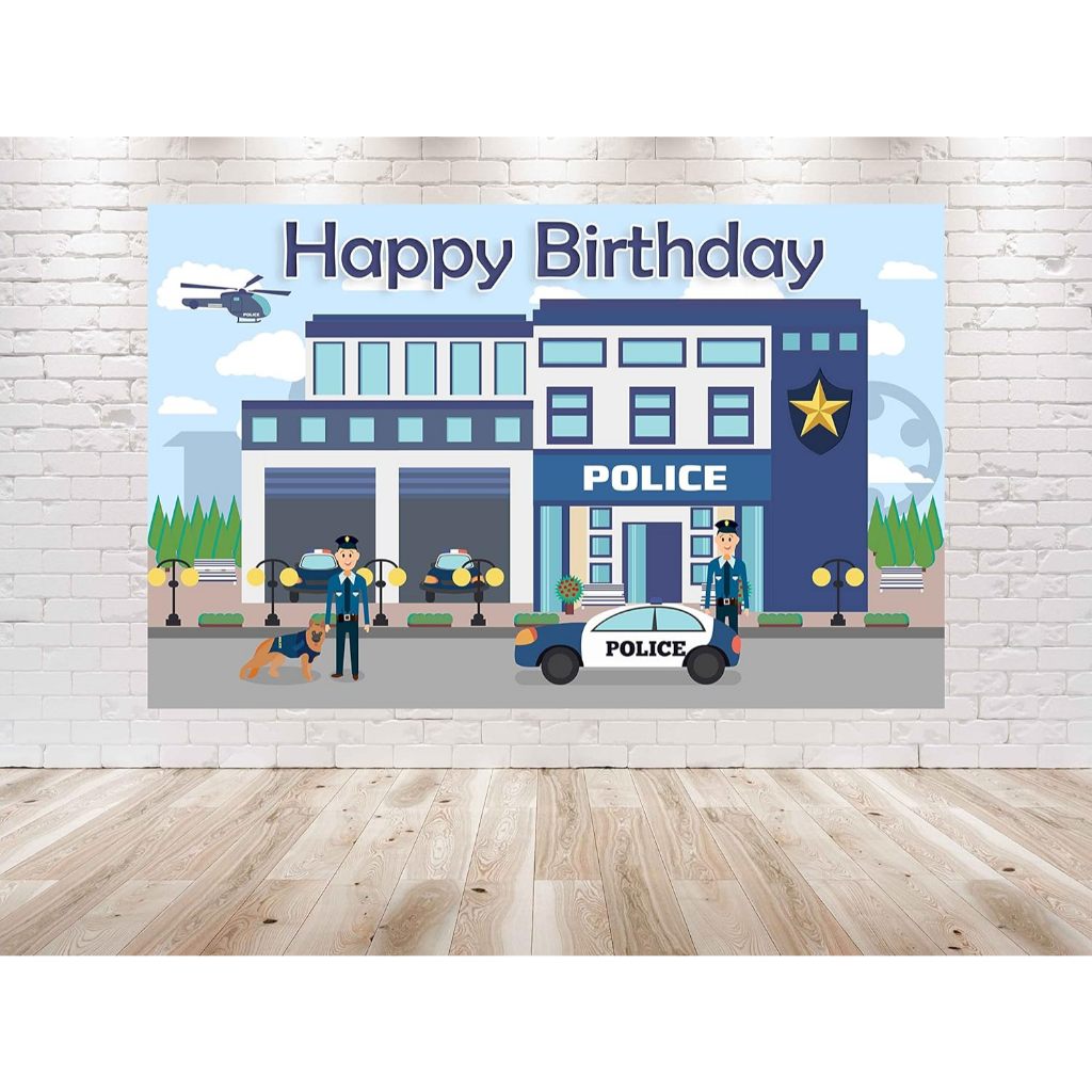 Spider Web Happy Birthday Photography Backdrop Super - View #3