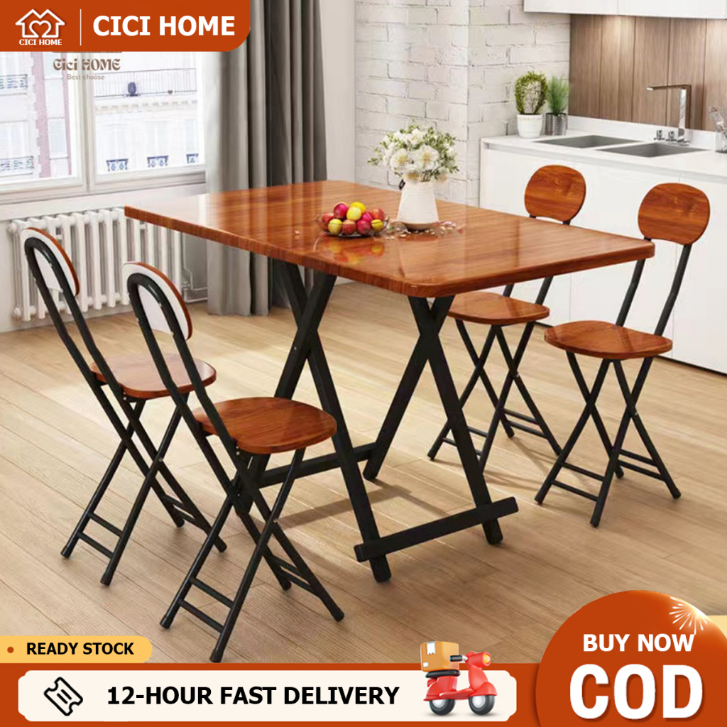 CiCi Folding Table Home Eating Computer Dining Desk Field Light Weight ...