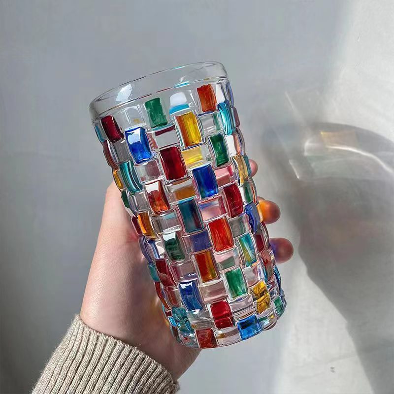 Italian Designer Same Style Hand-Painted Painted Line Woven Crystal Cup ...