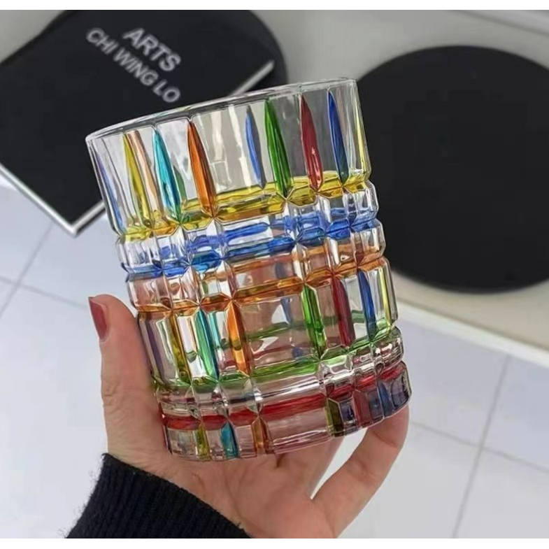 Italian Designer Same Style Hand-Painted Painted Line Woven Crystal Cup ...