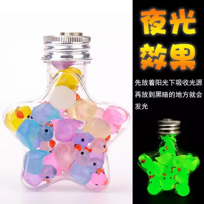 10/30/50pcs Mini Luminous Ducks Miniature Figurines Micro Landscape ...