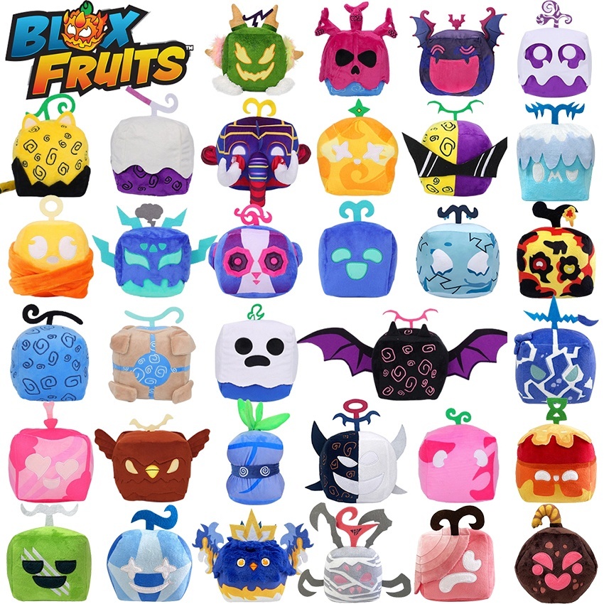 In Stock Blox Fruits Plush Fruits Plush Blox Fruits Plushies Box Funny ...