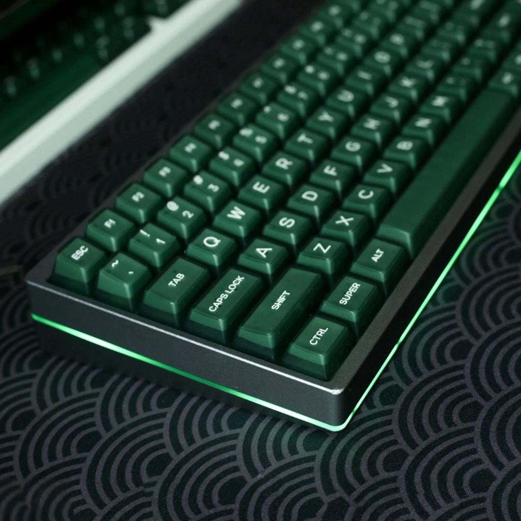 Emeralds theme keycaps semi-translucent 142 key mechanical keyboard ...