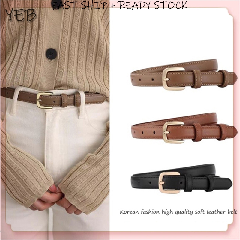 【Spot】Women's Belt Korean Style INS Style Decorative Thin Belt ...