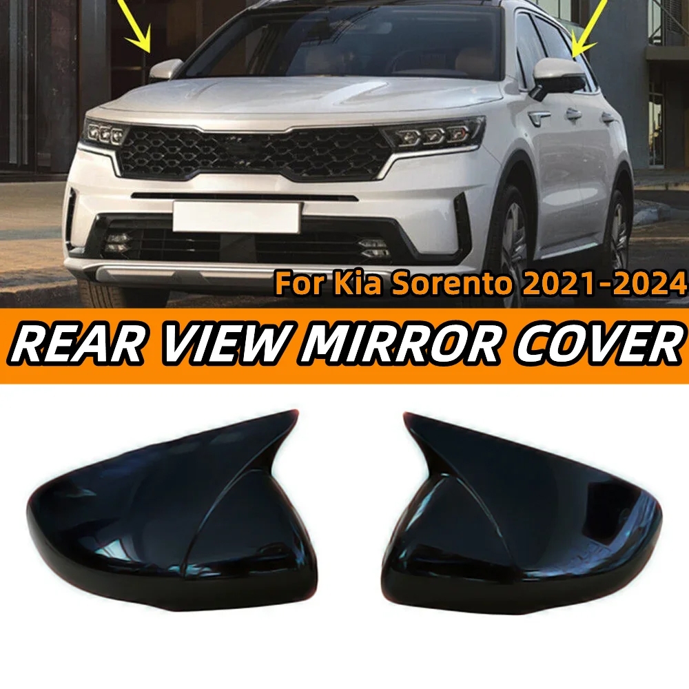For kia Sorento MQ4 2021-2024 Rear View Mirror Caps Car Door Side ...
