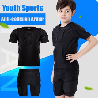 Children s Basketball Protective Armor Pants Set Rugby Baseball Softball Football Training Clothing Sports Protector Shopee Malaysia