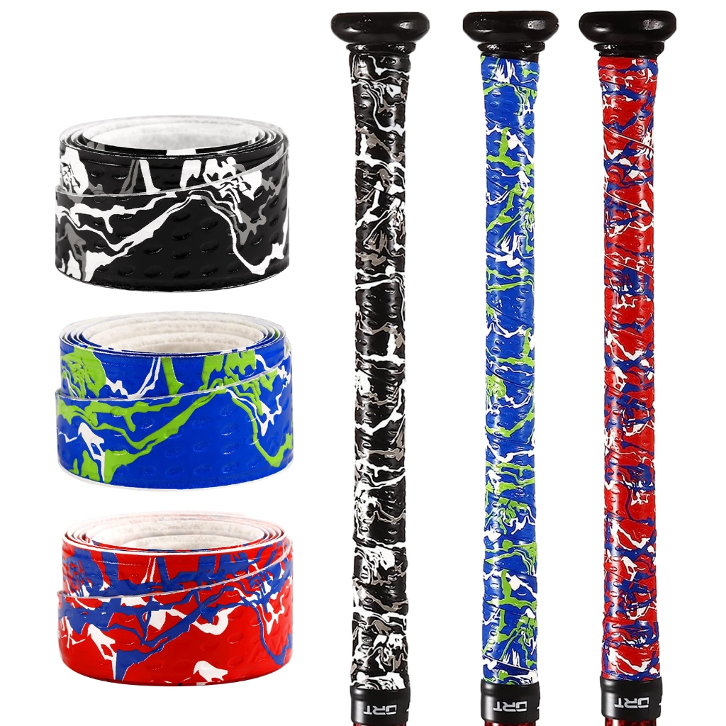 Bat Grip Tape for Baseball, 3 Grips, Softball Bat Wrap Grip Tape, 1.1mm